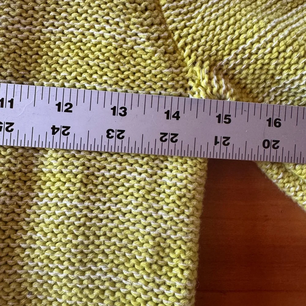 Anthropologie Field Flowers Women’s Lime Green Shirting Cotton Cardigan Sz Small